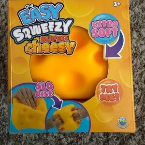 ORB Easy Squeezy Super Cheesy Extra Soft Yellow Squishy Toy